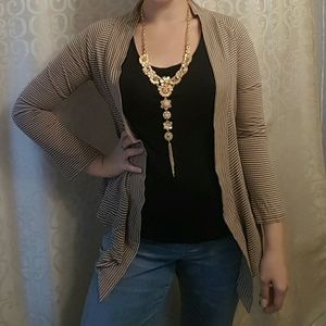 Brown striped sweater